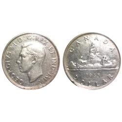 1945 Canada One Dollar-ICCS VF20