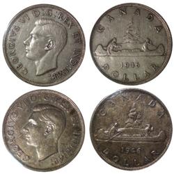 1946 Canada One Dollars-VF/EF