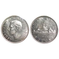 1947ML Dbl.HP Canada One Dollar-ICCS AU55