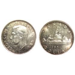 1951 Canada One Dollar-ANACS MS64