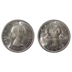 1963 Canada One Dollar-ICCS MS64