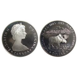 1985 Silver Canada One Dollar-ICCS PF68UHC