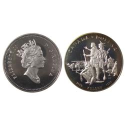 1990Silver Canada One Dollar-ICCS PF68UHC