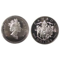 1994Silver Canada One Dollar-ICCS PF68UHC