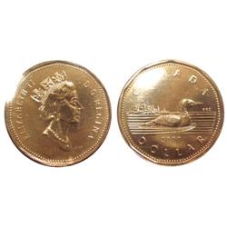 2000Loon Canada One Dollar-ICCS MS66