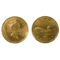 2001 Canada One Dollar- ICCS MS65