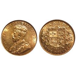 1912 Canada Five Dollars-ICG AU58