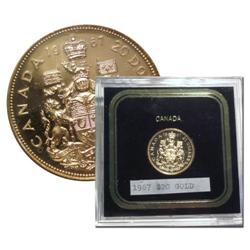 1967 Canada $20 Gold-ANICS PR65