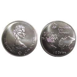 1974 Montreal $10 Map Mule Error-PCGSMS67