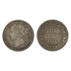 1882 Newfoundland Ten Cents-ICCS VG10