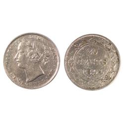 1894 Newfoundland Twenty Cents-ICCS VF30