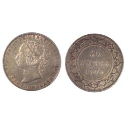 1900 Newfoundland Fifty Cents-ICCS VF20