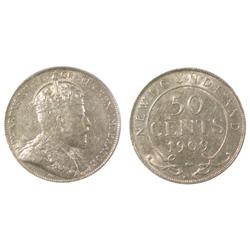 1909 Newfoundland Fifty Cents-AU
