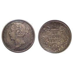 1862 New Brunswick Twenty Cents-ICCS F15
