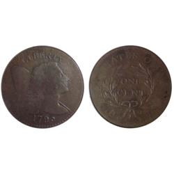 1795PE USA Large Cent - PCGS VG8