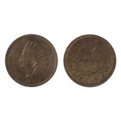 1862 USA 1cent-ICCS EF40Cleaned