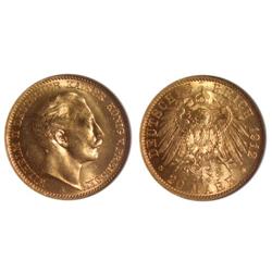 1912A Germany/Prussia 20 Marks-NGC MS64
