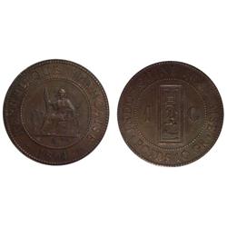 1894 French IndoChina 1 cent -AU