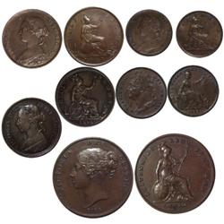 1822-1894 Great Britain Misc. Copper