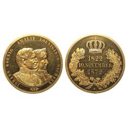 1872B Germany 2 Thaler 50th Wedding Proof