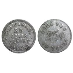 1907-11 Willis&Welch Trade Token