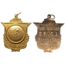 1925 Canada Bicycle Race Gold Medal