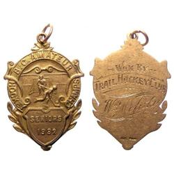 1932 Canada B.C. Hockey Gold Medal