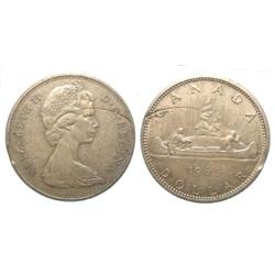 1965 Canada $1.00 Clipping Error