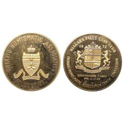 1972 O.N.A. Niagara Falls Gold Medal