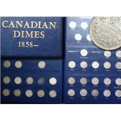 1882H-1968 Canada Ten Cents Set