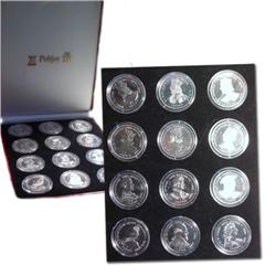 1999 Gibraltar Kings&Queens Crown Set-BU