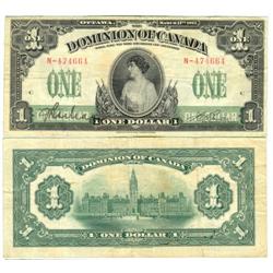 1917 Dominion of Canada $1 - VF