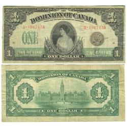 1917 Dominion of Canada $1-VF