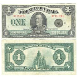 1923 Dominion of Canada $1-Fine