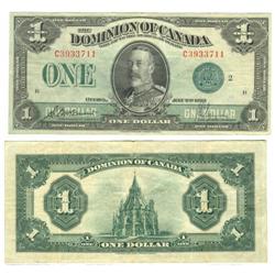 1923 Dominion of Canada $1-VF+