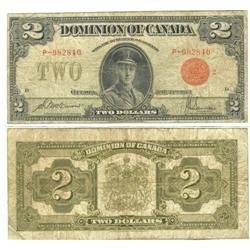 1923 Dominion of Canada $2 - VG