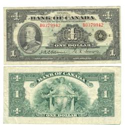 1935 Bank of Canada $1-F/VF