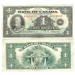 1935 Bank of Canada $1-VF