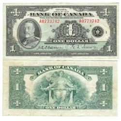 1935 Bank of Canada $1-VF+
