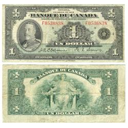 1935 Banque du Canada $1-Fine+