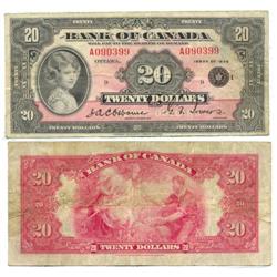 1935 Bank of Canada $20-CCGS F15