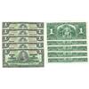 Image 1 : 1937 Bank of Canada $1 Sequence Run-EF/Unc