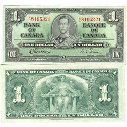 1937 Bank of Canada $1-Unc