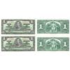 Image 1 : 1937 Bank of Canada $1-Pair Unc