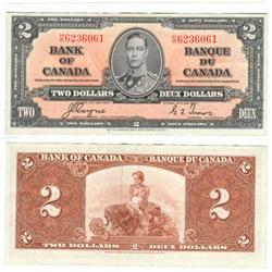 1937 Bank of Canada $2-EF