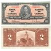 Image 1 : 1937 Bank of Canada $2 - EF+