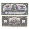 Image 1 : 1937 Bank of Canada $10-EF+