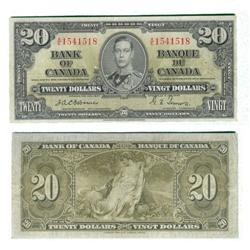 1937 Bank of Canada $20-CCGS F15