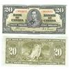 Image 1 : 1937 Bank of Canada $20-Unc
