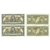 Image 1 : 1937 Bank of Canada $20 Sequence Pair-Unc